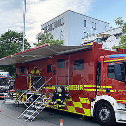 Am Einsatz zur Bombenentschärfung in der Kraepelinstraße