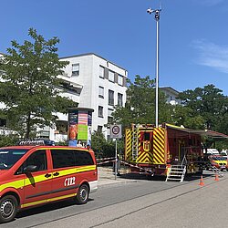 Am Einsatz zur Bombenentschärfung in der Kraepelinstraße